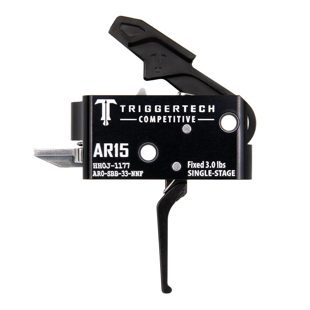 AR15 - Single-Stage Competitive Black Straight Flat
